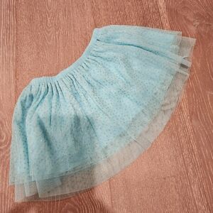 MUD PIE BABY GIRL TODDLER DRESS UP SKIRT BLUE TUTU 12-18M